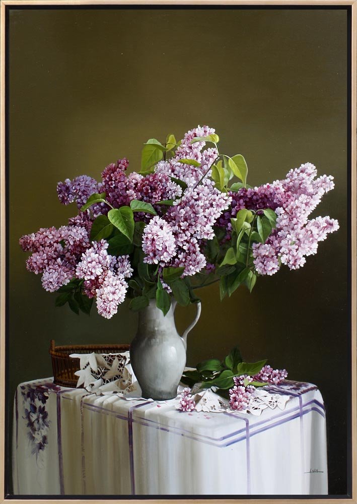 Leylakların Ahengi Siparişe Özel Yağlı Boya Tablo