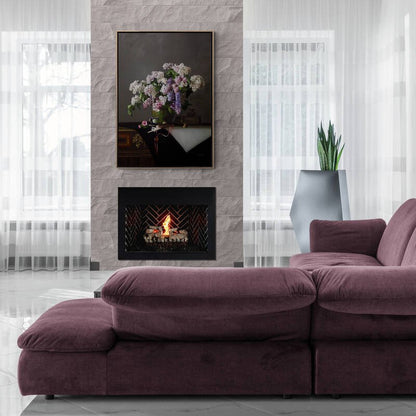 Doğanın Zarafeti Vazo İçindeki Leylaklar Siparişe Özel Yağlı Boya Tablo