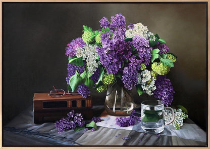 Masada Renkli Leylaklar Siparişe Özel Yağlı Boya Tablo