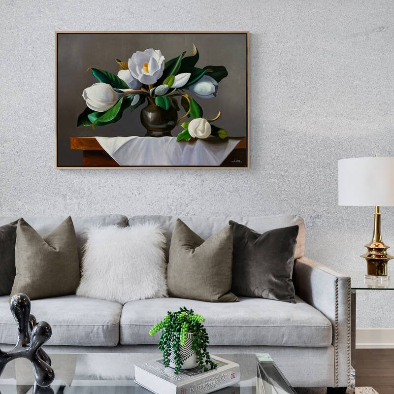 Vazoda Manolyalar Siparişe Özel Yağlı Boya Tablo