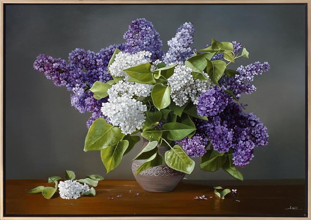 Leylakların Büyüsü Siparişe Özel Yağlı Boya Tablo