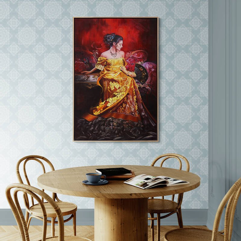 Zarif Detaylar Siparişe Özel Yağlı Boya Tablo