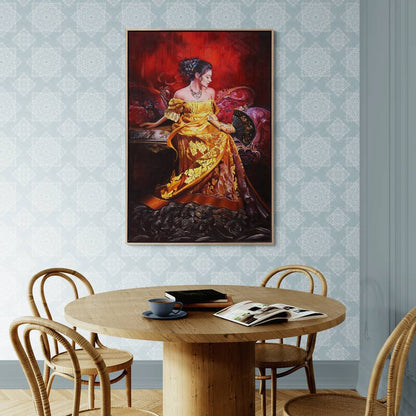 Zarif Detaylar Siparişe Özel Yağlı Boya Tablo