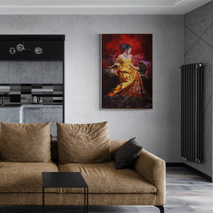 Zarif Detaylar Siparişe Özel Yağlı Boya Tablo