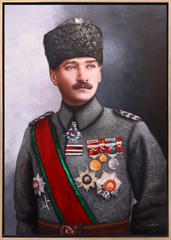 Büyük Liderin İzinde Siparişe Özel Yağlı Boya Tablo