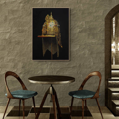 Fatih Sultan Mehmet Miğferi Siparişe Özel Yağlı Boya Tablo