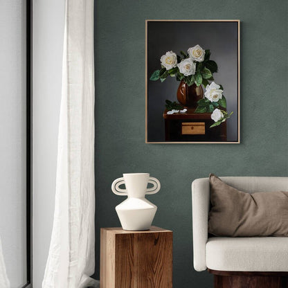 Güllerin Işıltısı Siparişe Özel Yağlı Boya Tablo