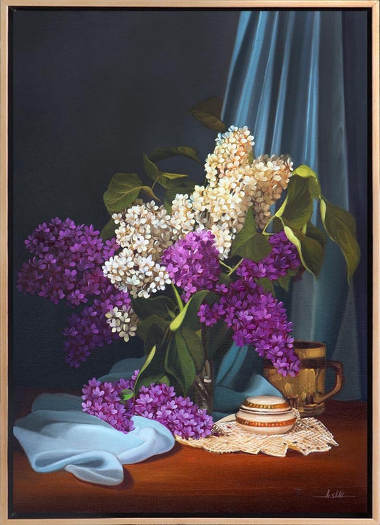 Leylakların Sırrı Siparişe Özel Yağlı Boya Tablo