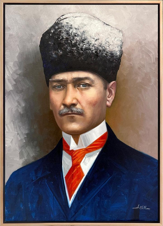 Ulusun Önderi Siparişe Özel Yağlı Boya Tablo