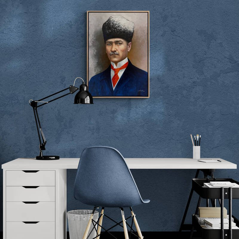 Ulusun Önderi Siparişe Özel Yağlı Boya Tablo