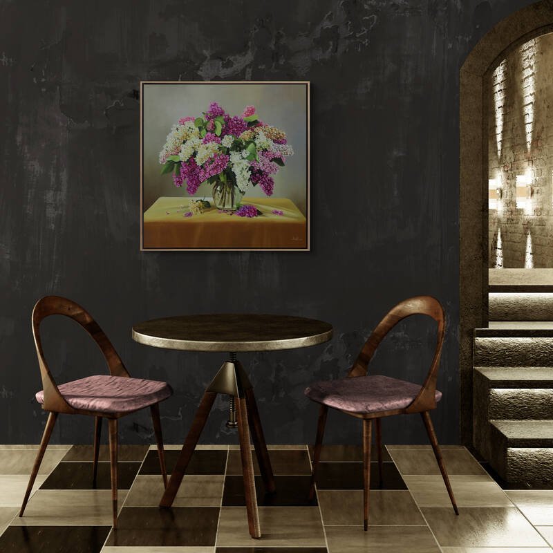 Leylakların Güzelliği Siparişe Özel Yağlı Boya Tablo