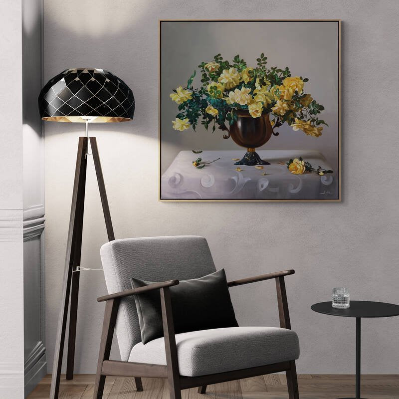 Sarı Güller Siparişe Özel Yağlı Boya Tablo