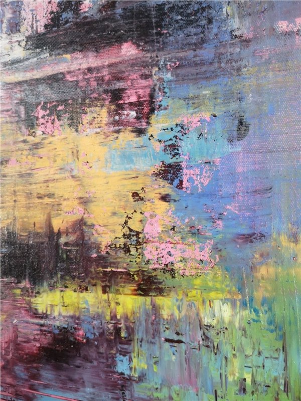 Renkli Modern Siparişe Özel Soyut Yağlı Boya Tablo