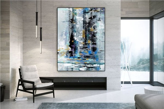 Çağdaş Siparişe Özel Soyut Yağlı Boya Tablo