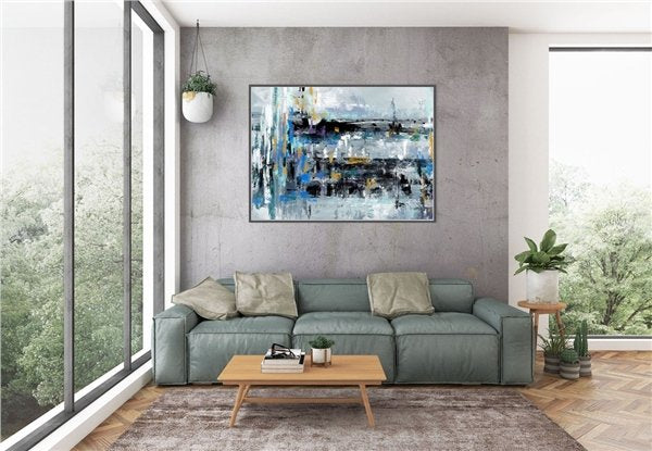 Çağdaş Siparişe Özel Soyut Yağlı Boya Tablo