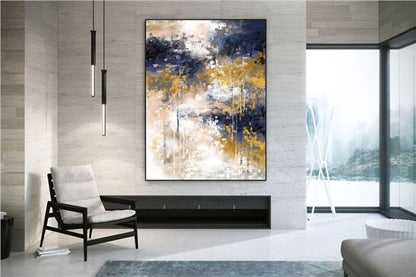 Çağdaş Renkler Siparişe Özel Soyut Yağlı Boya Tablo