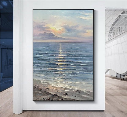 Deniz Manzarası Modern Siparişe Özel Soyut Yağlı Boya Tablo