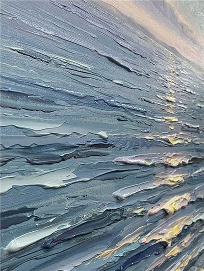 Deniz Manzarası Modern Siparişe Özel Soyut Yağlı Boya Tablo