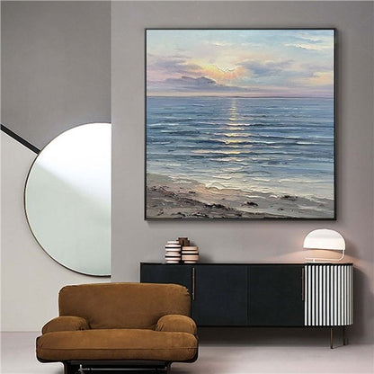 Deniz Manzarası Modern Siparişe Özel Soyut Yağlı Boya Tablo