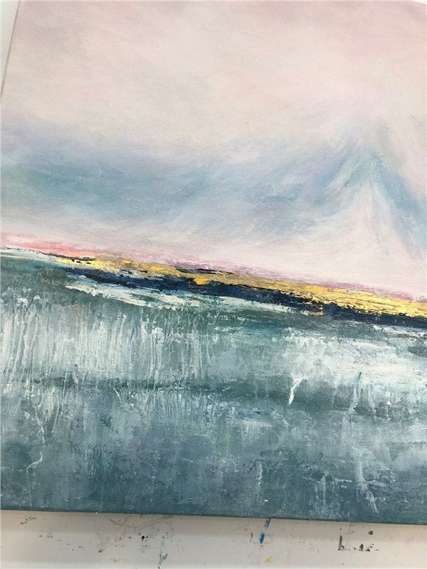 Gri Varak Siparişe Özel Soyut Yağlı Boya Tablo