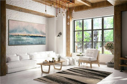 Gri Varak Siparişe Özel Soyut Yağlı Boya Tablo