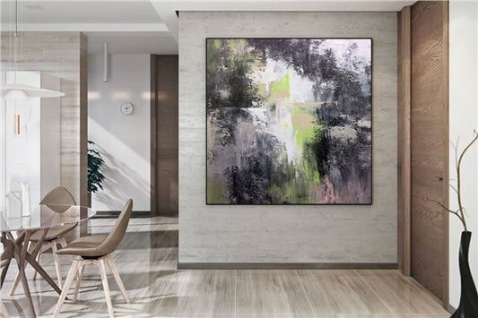 Yansımalar Siparişe Özel Soyut Yağlı Boya Tablo