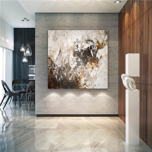 İskandinav Anlık Dönüşüm Siparişe Özel Soyut Yağlı Boya Tablo