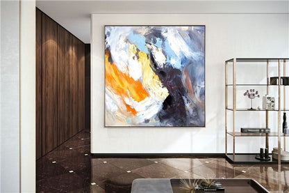 Renkli Anlatımlar Siparişe Özel Soyut Yağlı Boya Tablo
