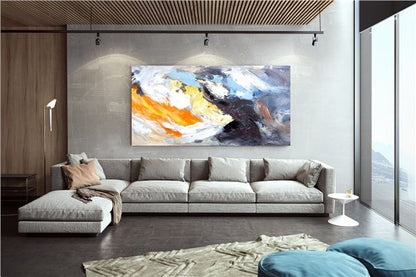 Renkli Anlatımlar Siparişe Özel Soyut Yağlı Boya Tablo