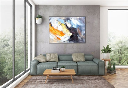 Renkli Anlatımlar Siparişe Özel Soyut Yağlı Boya Tablo