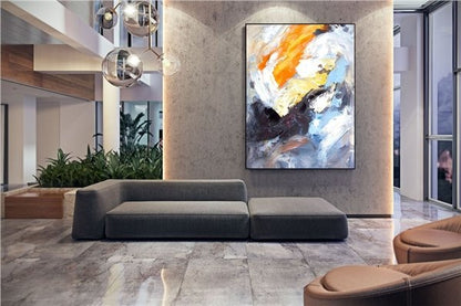 Renkli Anlatımlar Siparişe Özel Soyut Yağlı Boya Tablo