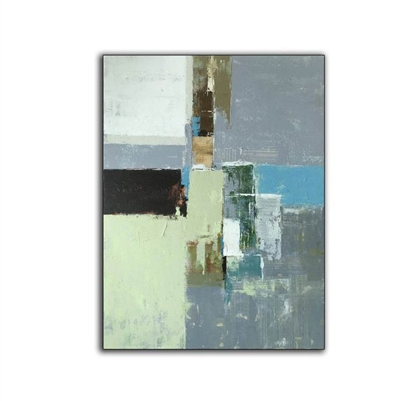 Renkli Desenler Siparişe Özel Soyut Yağlı Boya Tablo