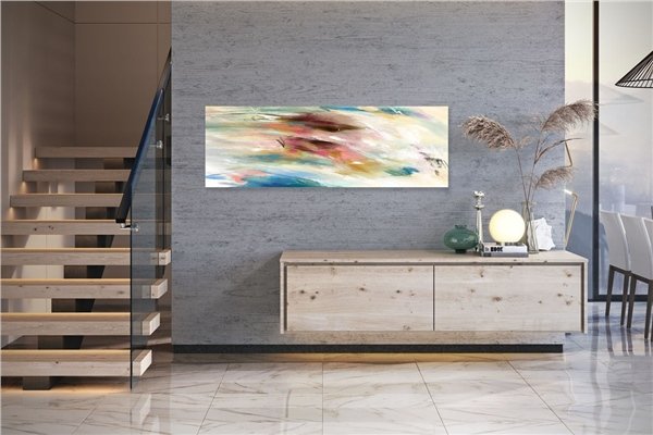 Modern Spatula Siparişe Özel Soyut Yağlı Boya Tablo
