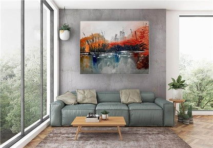 Manzara Siparişe Özel Soyut Yağlı Boya Tablo