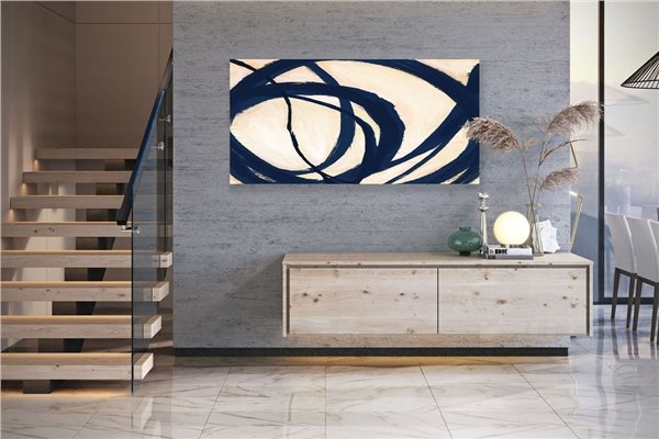 Minimal Çağdaş Siparişe Özel Soyut Yağlı Boya Tablo