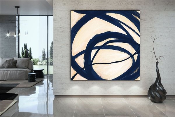 Minimal Çağdaş Siparişe Özel Soyut Yağlı Boya Tablo