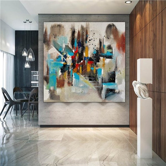 Minimalist Çağrışımlar Siparişe Özel Soyut Yağlı Boya Tablo