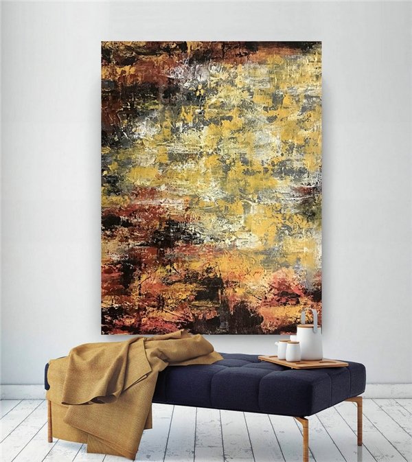İskandinav Siparişe Özel Soyut Yağlı Boya Tablo