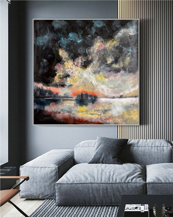 Rüya Yansımaları Siparişe Özel Soyut Yağlı Boya Tablo