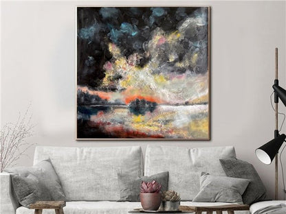 Rüya Yansımaları Siparişe Özel Soyut Yağlı Boya Tablo