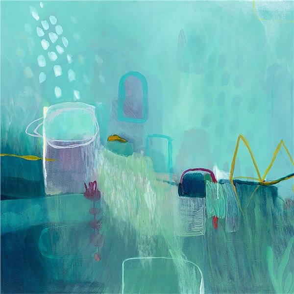 Modern Yeşil Siparişe Özel Soyut Yağlı Boya Tablo