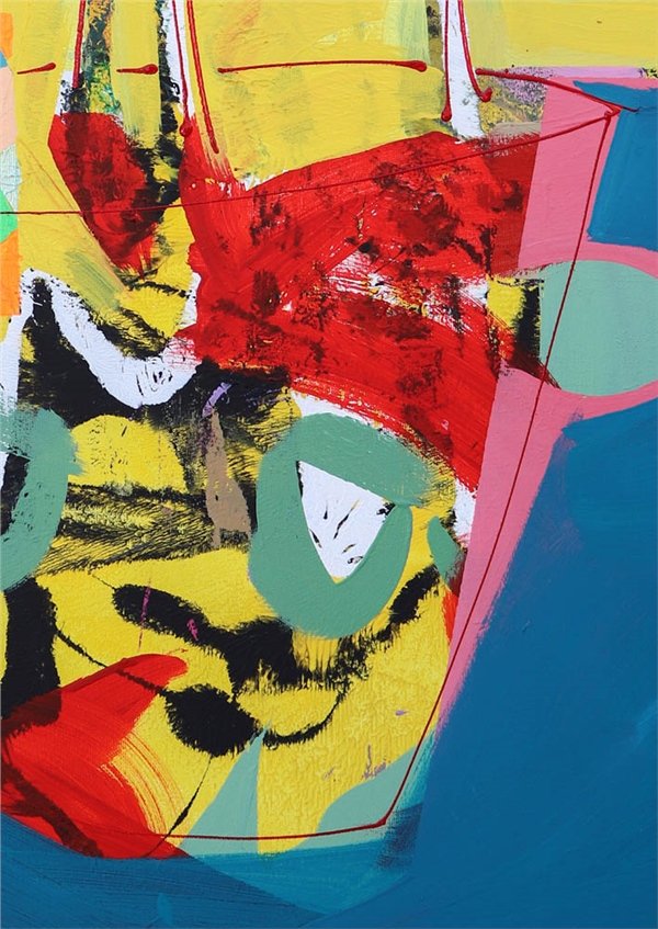 Soyut Çiçek Armonisi Yağlı Boya Tablosu