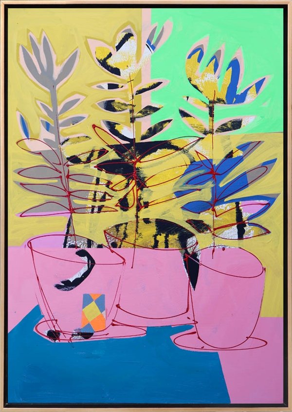 Renkli Rüya Buketi Yağlı Boya Tablosu