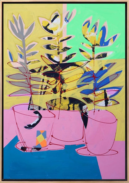 Renkli Rüya Buketi Yağlı Boya Tablosu