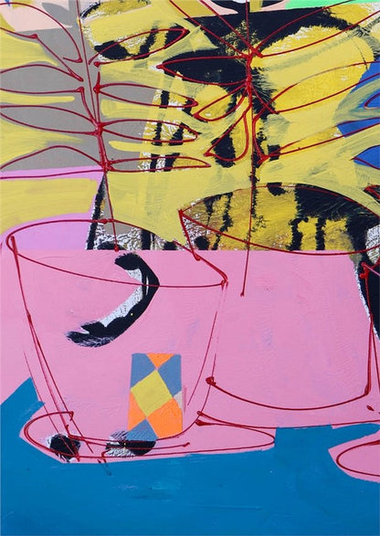 Renkli Rüya Buketi Yağlı Boya Tablosu