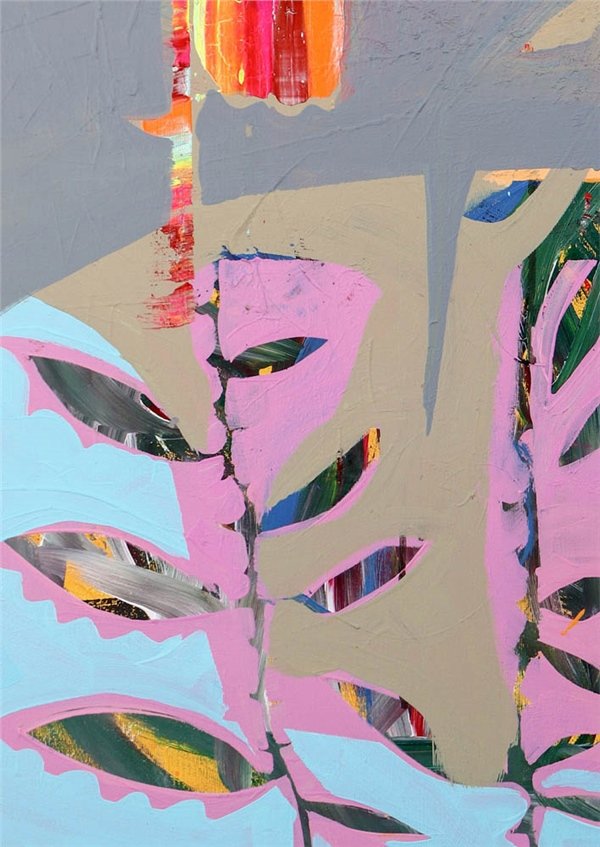 Renkli Rüya Vazosu Yağlı Boya Tablosu