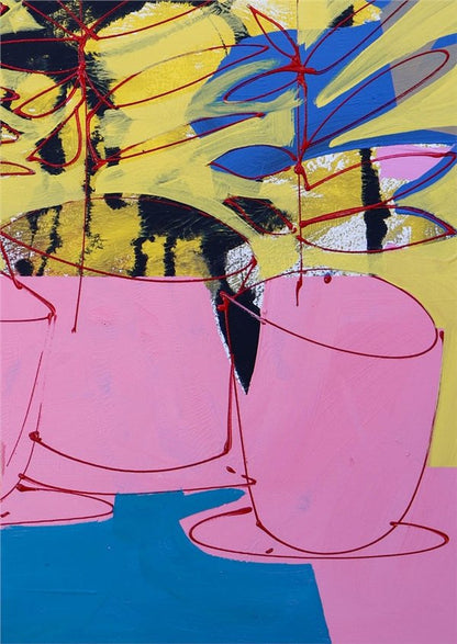 Renkli Rüya Buketi Yağlı Boya Tablosu