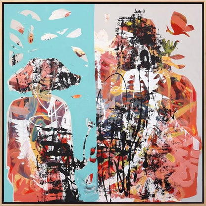 İfade Yansımaları Yağlı Boya Tablosu