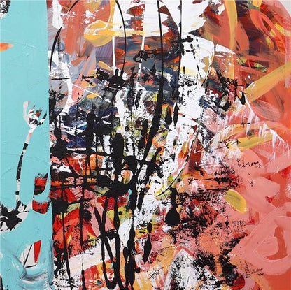 İfade Yansımaları Yağlı Boya Tablosu