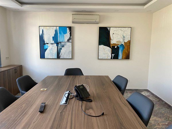 Bej Yeşil Minimalist Siparişe Özel Soyut Yağlı Boya Tablo